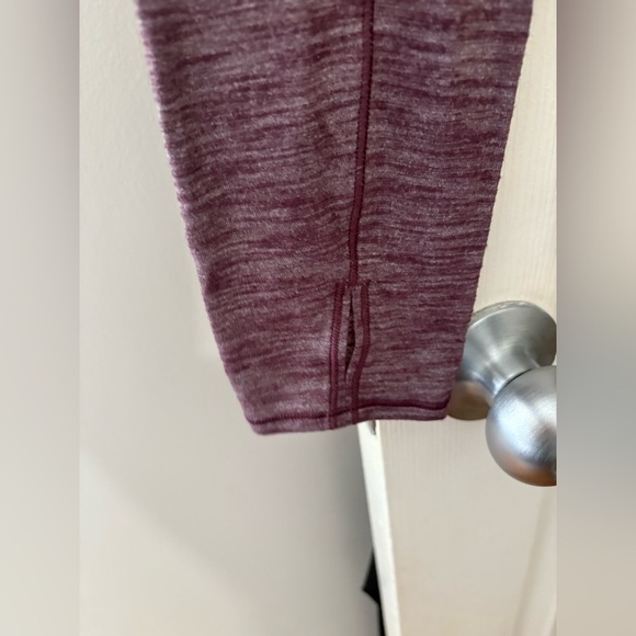 Lululemon sweat embrace long sleeve size 8 heathered arctic plum - Picture 3 of 9